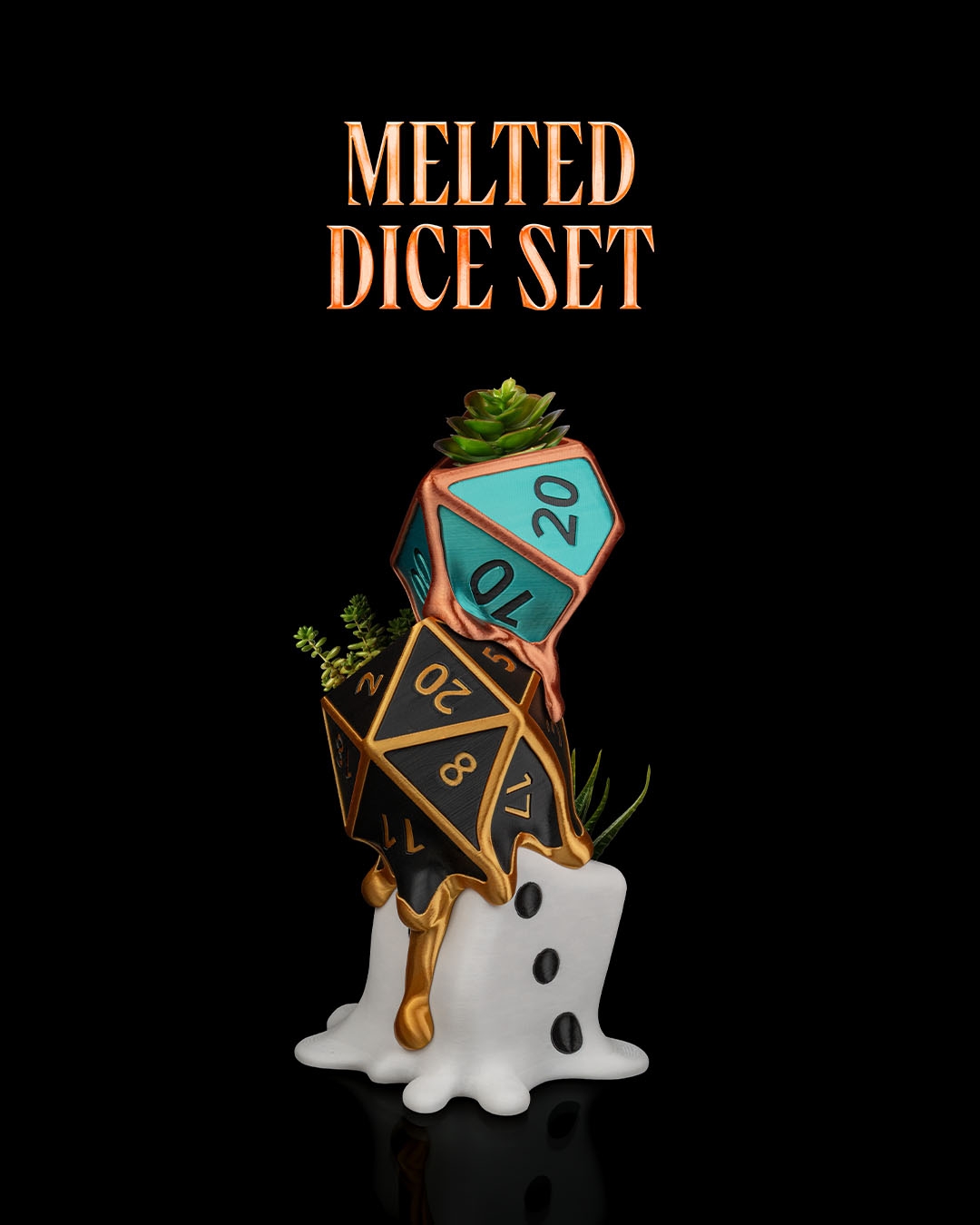 Melted Dice Set