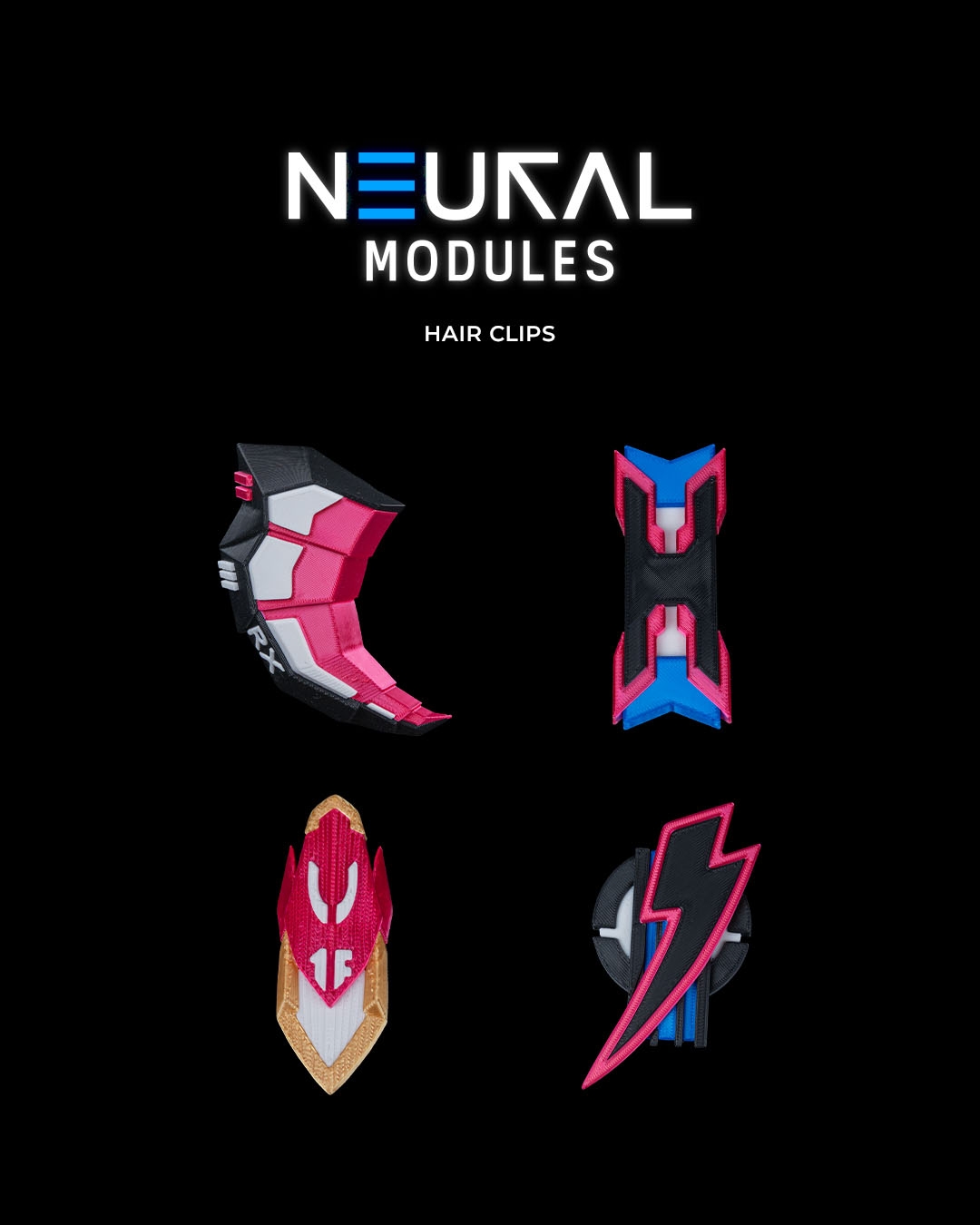NEURAL Modules - Hair Clips