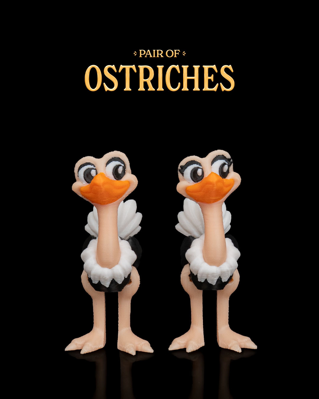 Pair of Ostriches