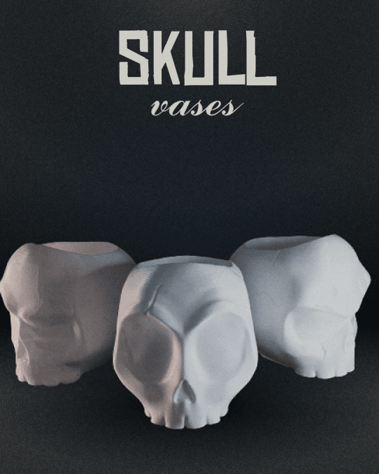 Skull Vases