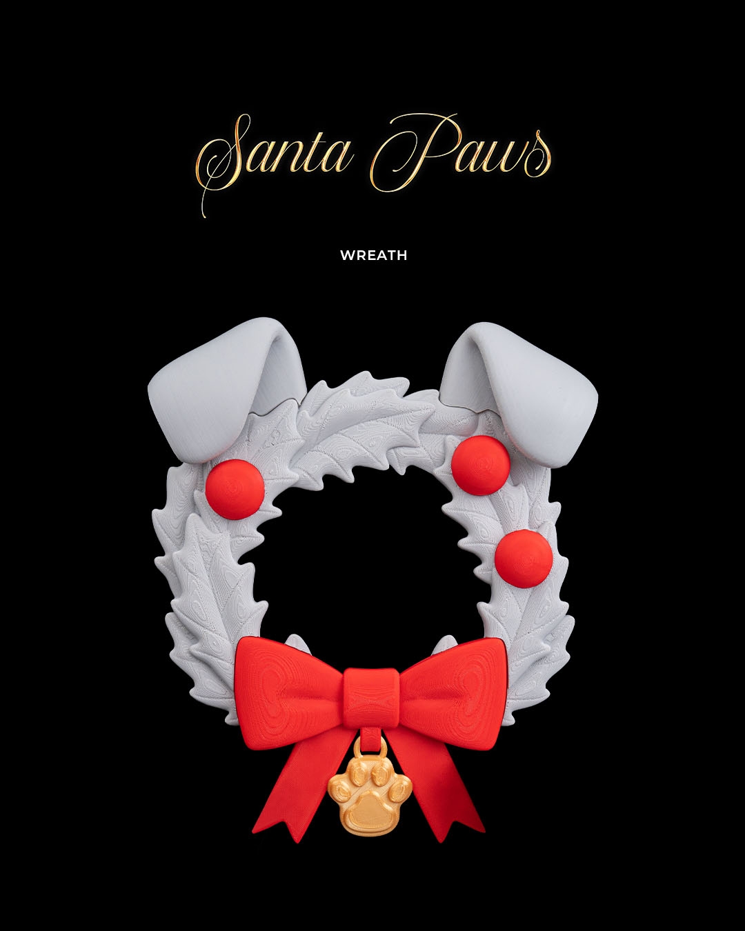 Santa Paws - Wreath