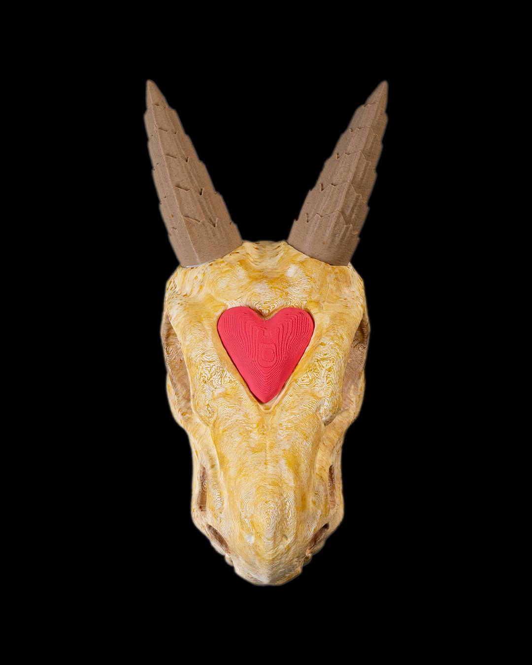 Silver Hatchling Skull