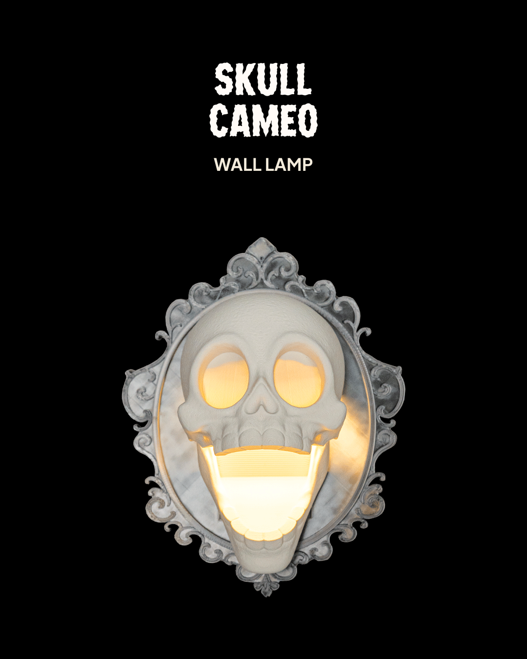 Skull Cameo - Wall Lamp