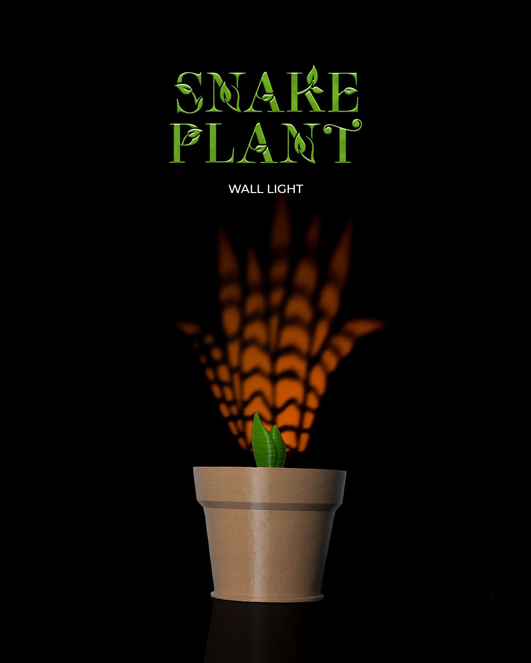 Snake Plant Wall Light