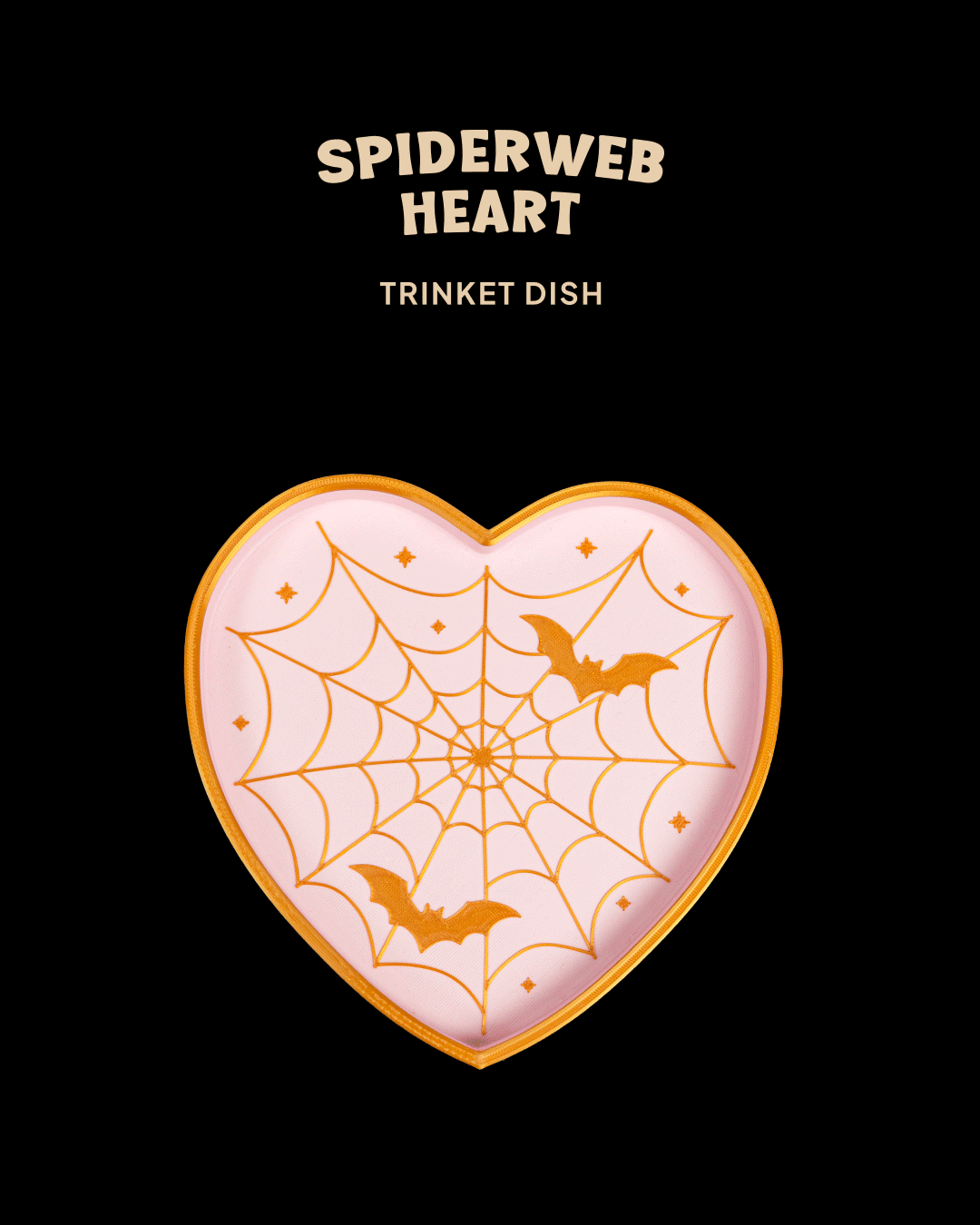 Spiderweb Heart - Trinket Dish