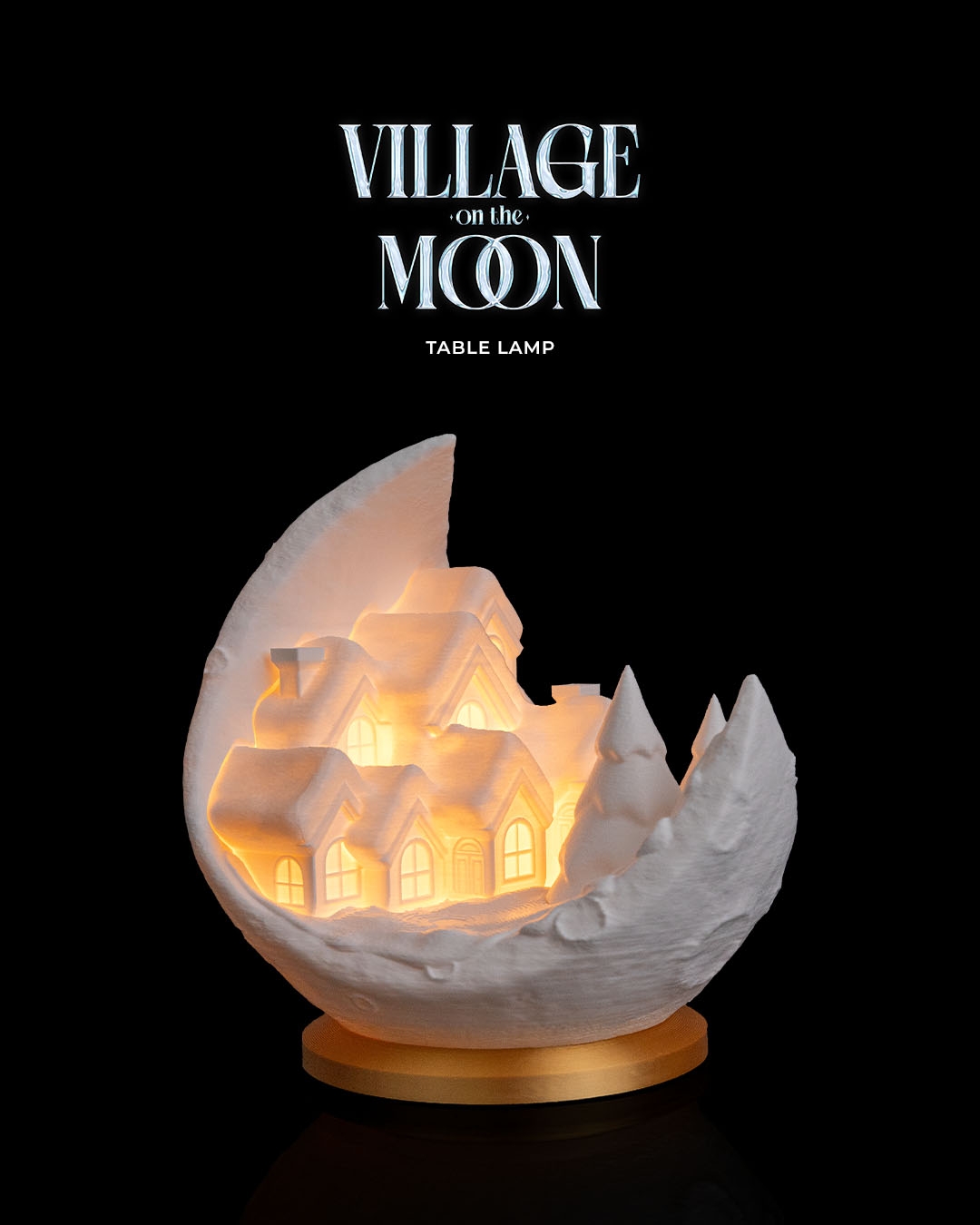 Village on the Moon - Table Lamp