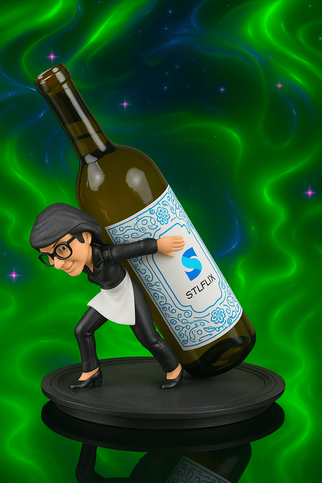 Wine Holder: Waitress