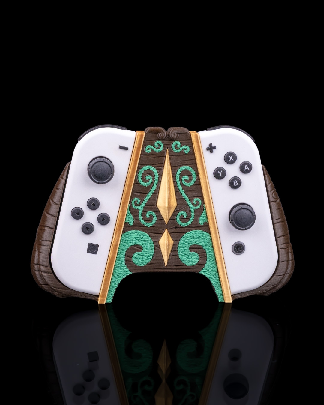 Wooden Relic Dual Controller Grip