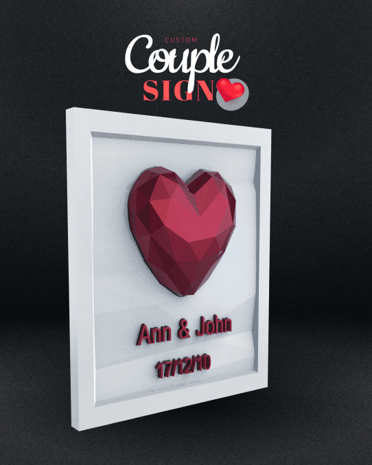 Customizable Couples Sign
