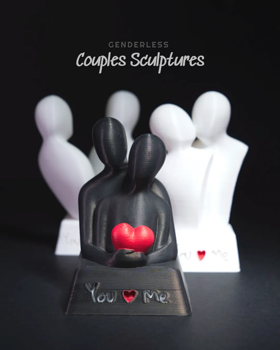 Genderless Couple Sculptures