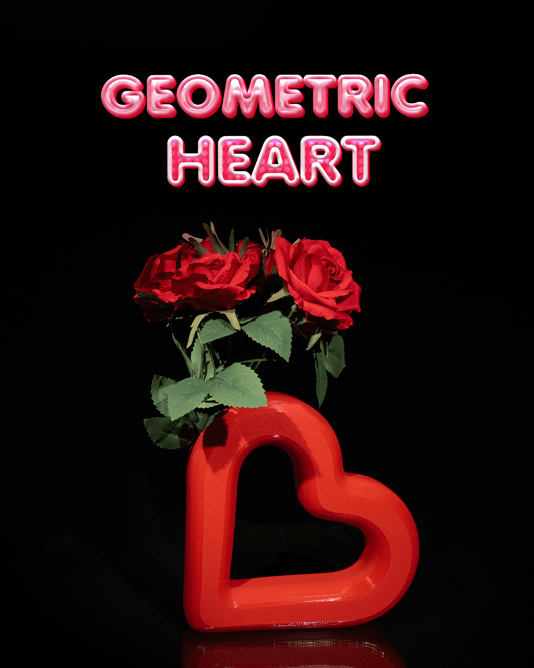 Geometrical Heart Vase