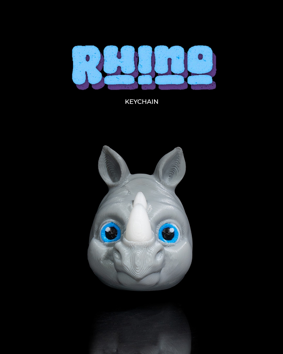 Rhino Keychain