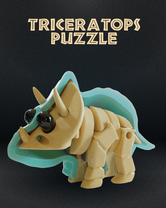 Triceratops Skeleton Puzzle