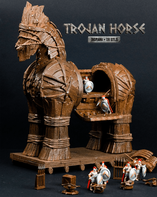 Trojan Horse Diorama