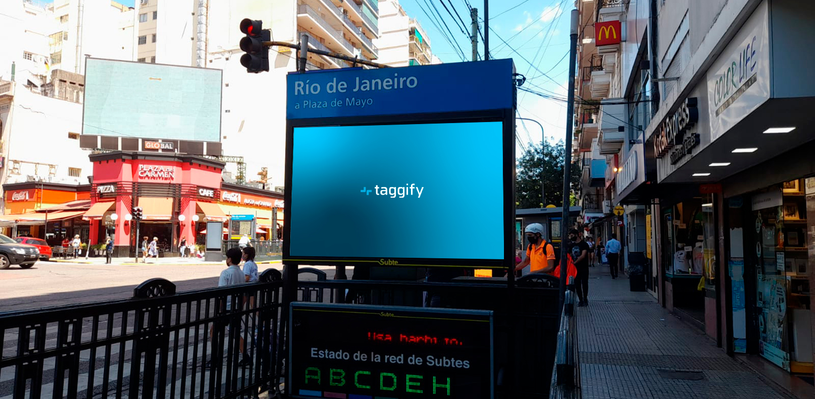 CABA - Línea A - Ingreso a Estación Río de Janeiro, Buenos Aires