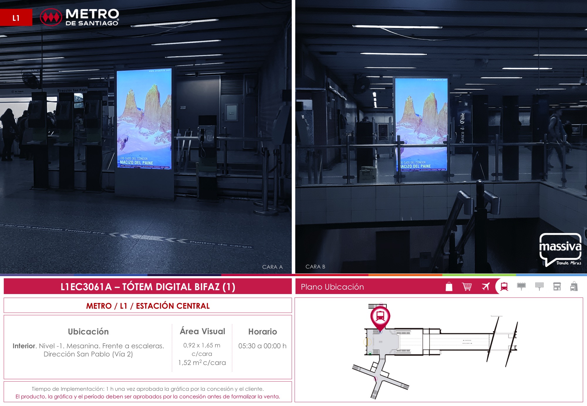 CL - Santiago - Est. Central - Est. Central - Frente Escaleras - Estación Central
