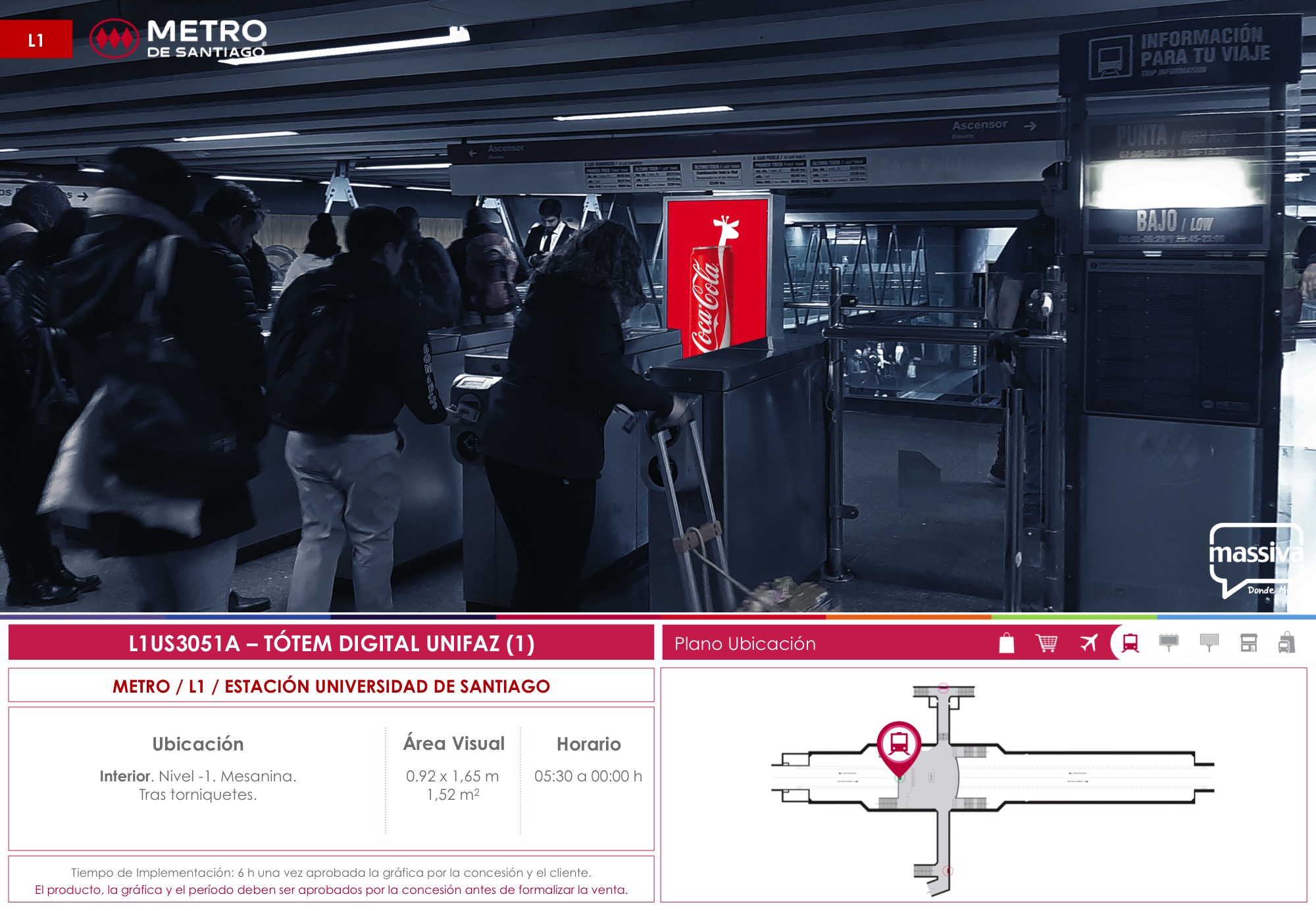 CL - Santiago - Est. Central - Est. Universidad De Santiago - Tras Torniquetes - Estación Central