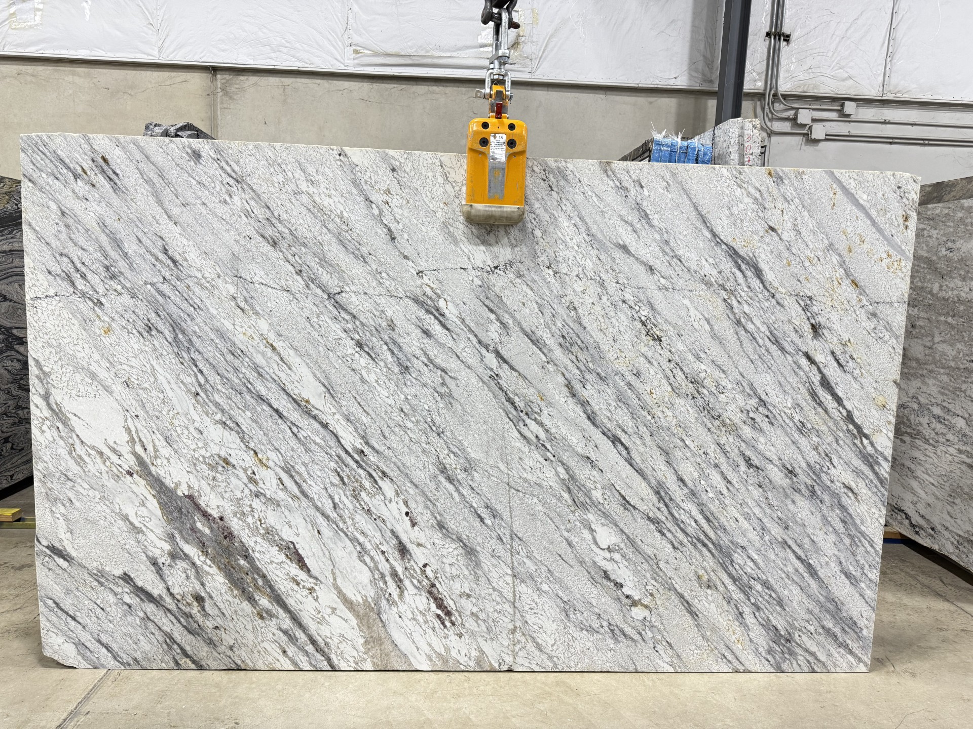 3CM THUNDER WHITE Granite SLAB | Mont Surfaces