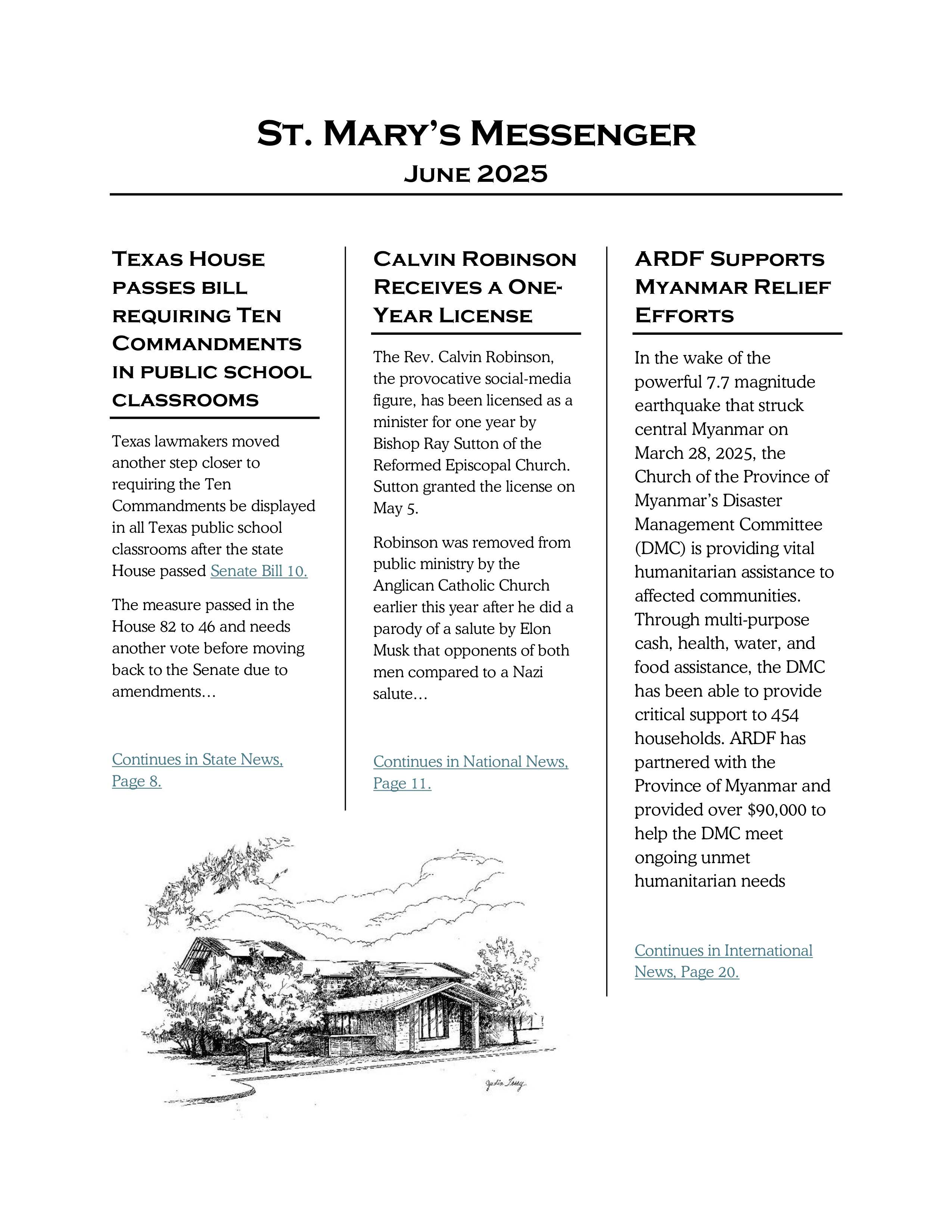 June 2025 Newsletter