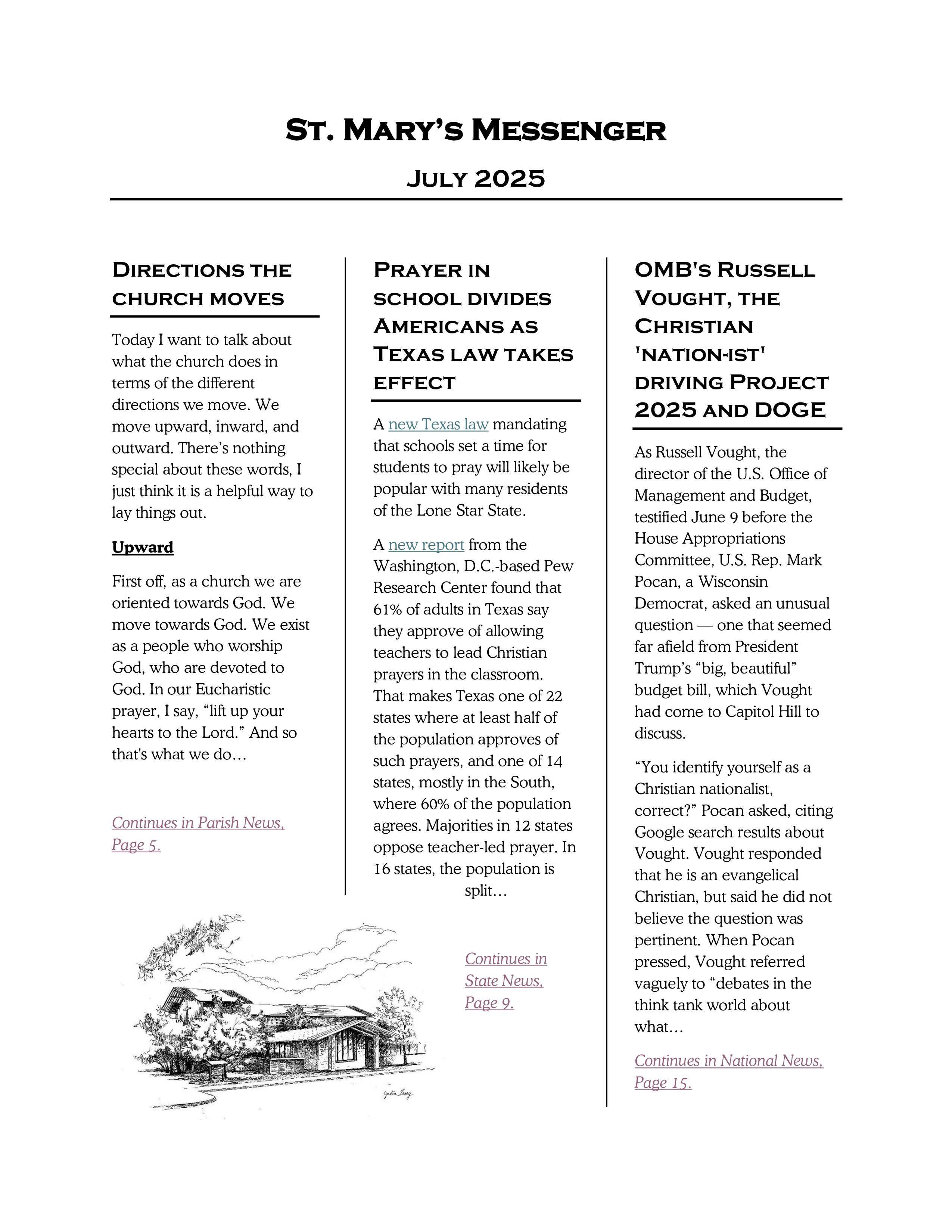 July 2025 Newsletter