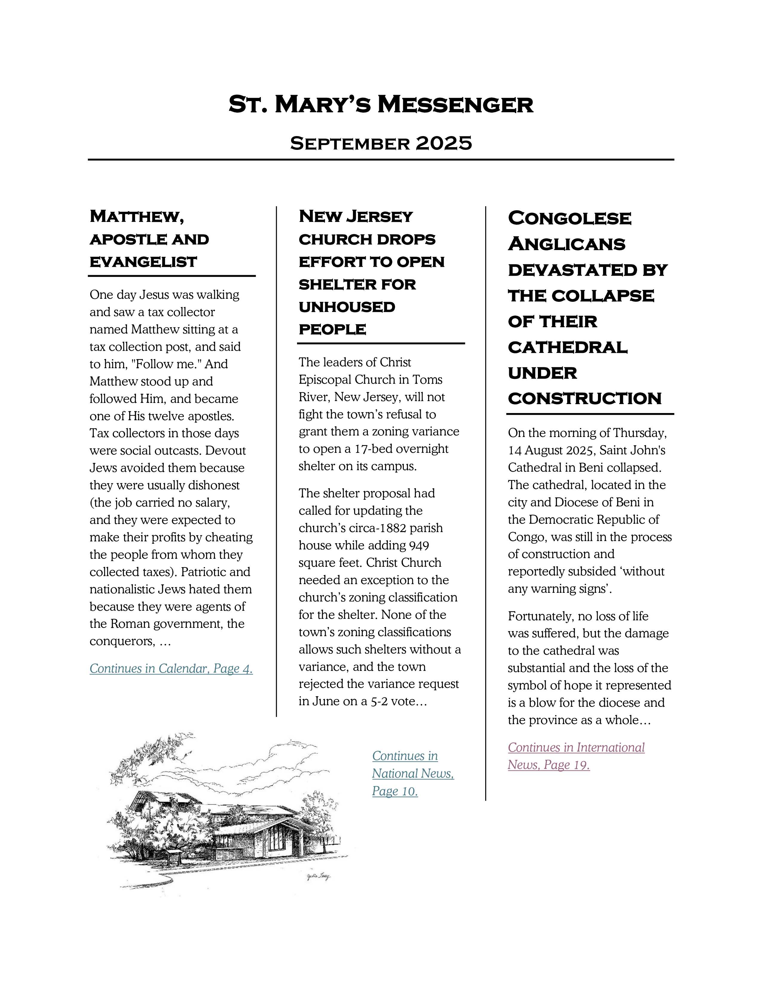September 2025 Newsletter
