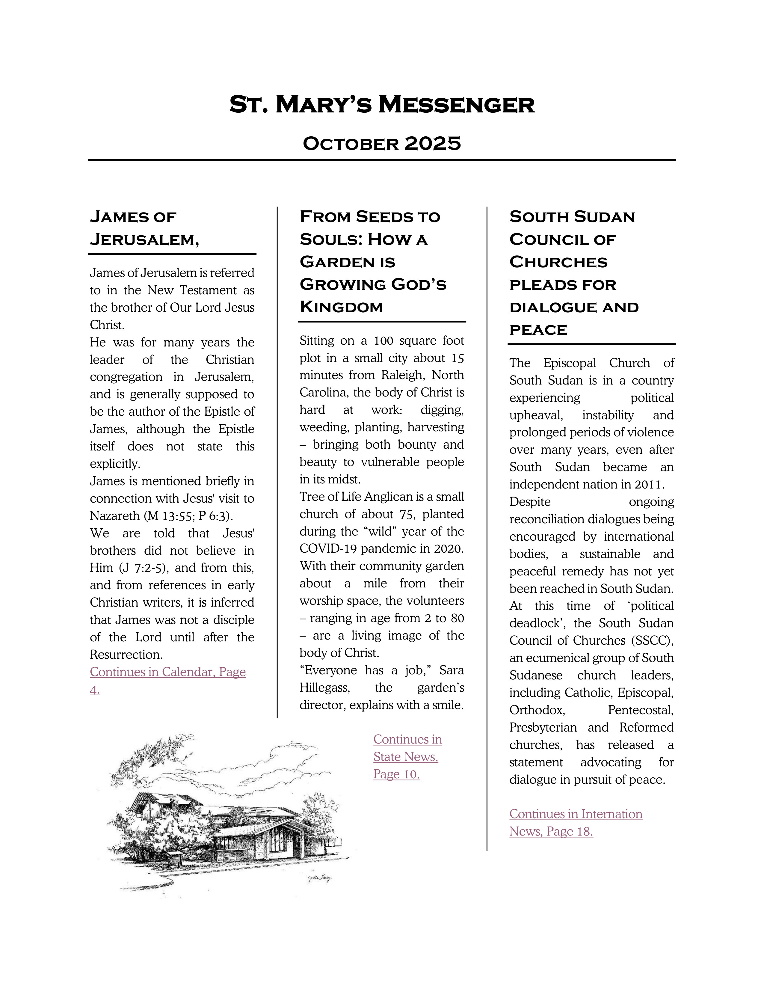 October 2025 Newsletter