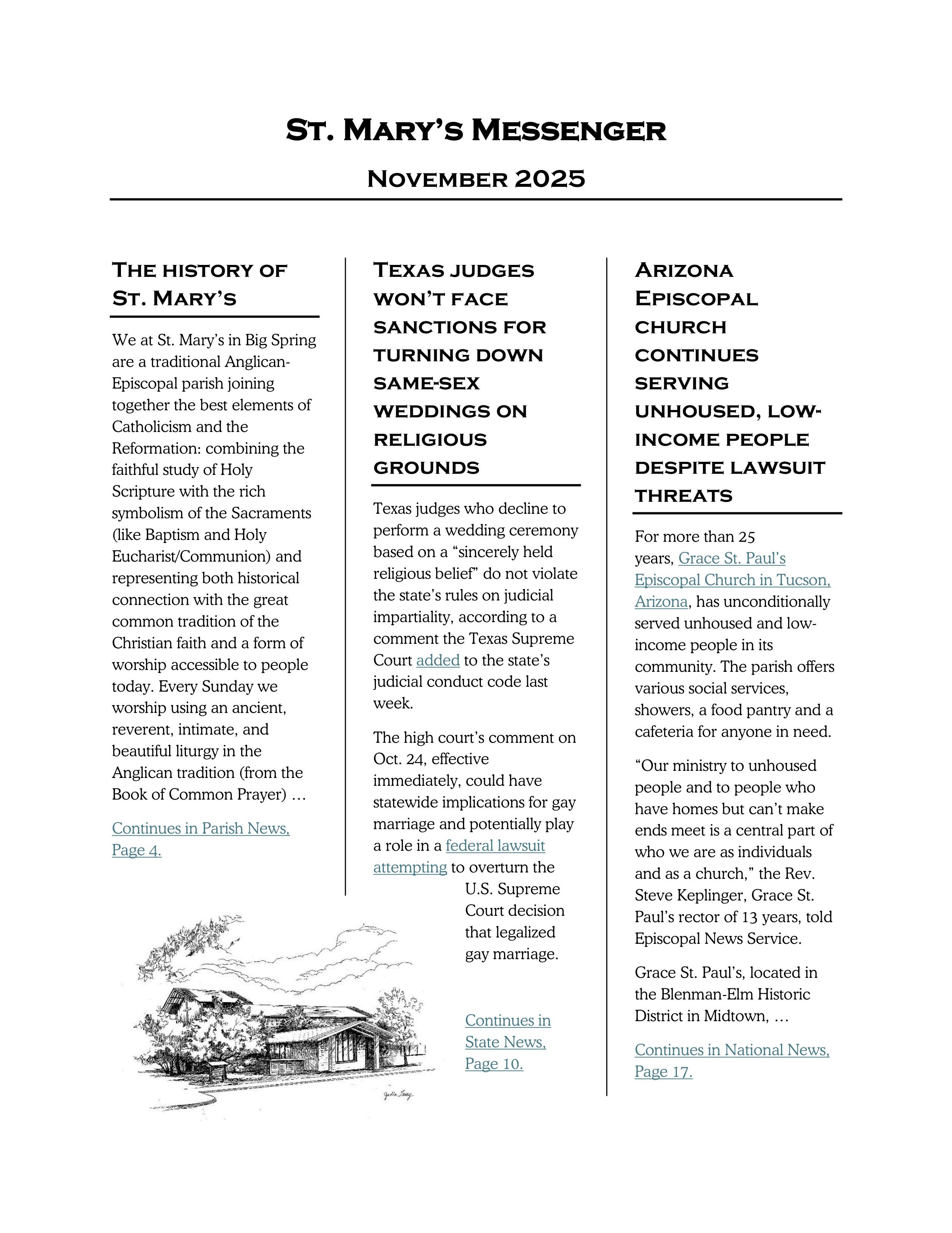 November 2025 Newsletter