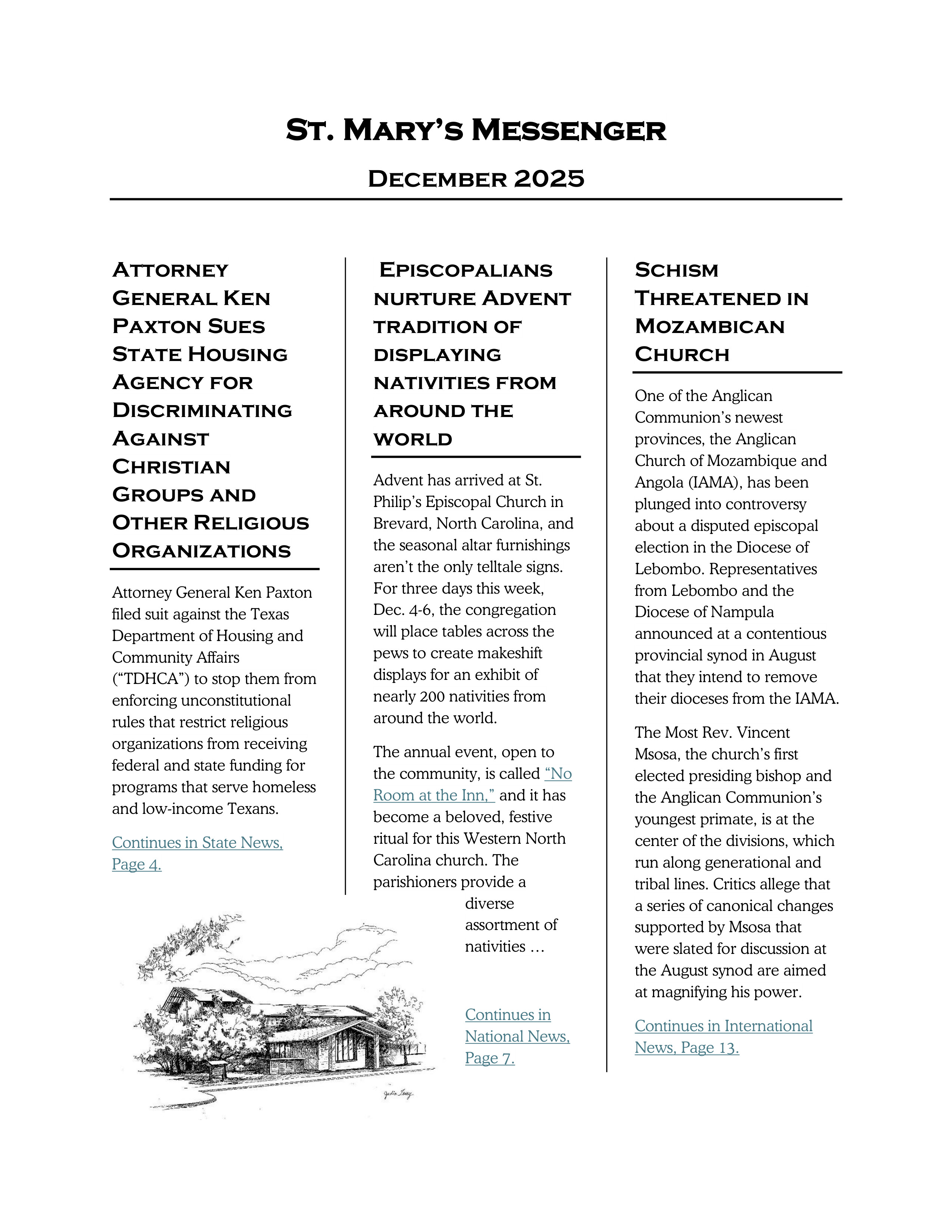 December 2025 Newsletter
