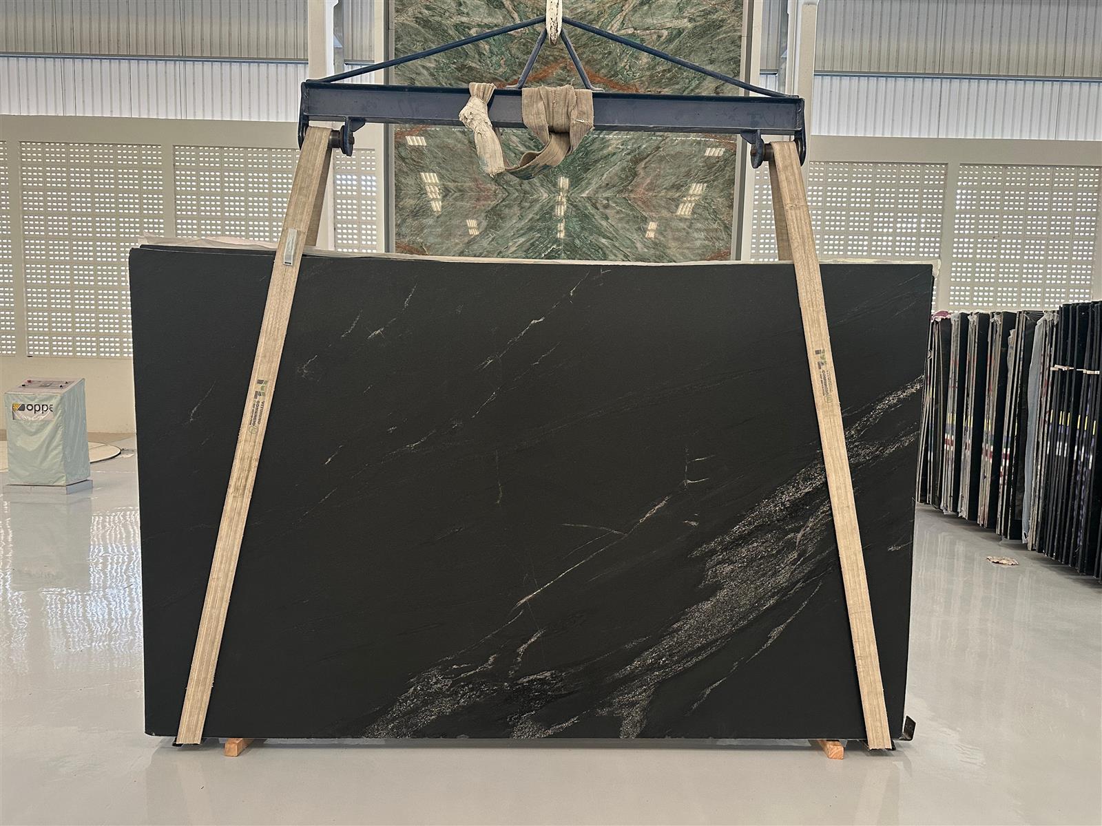 Black Mist Dual (Leathered+Honed) 3cm – Granite Granite Slab from Chicago Countertop - Quartz & Granite Countertops