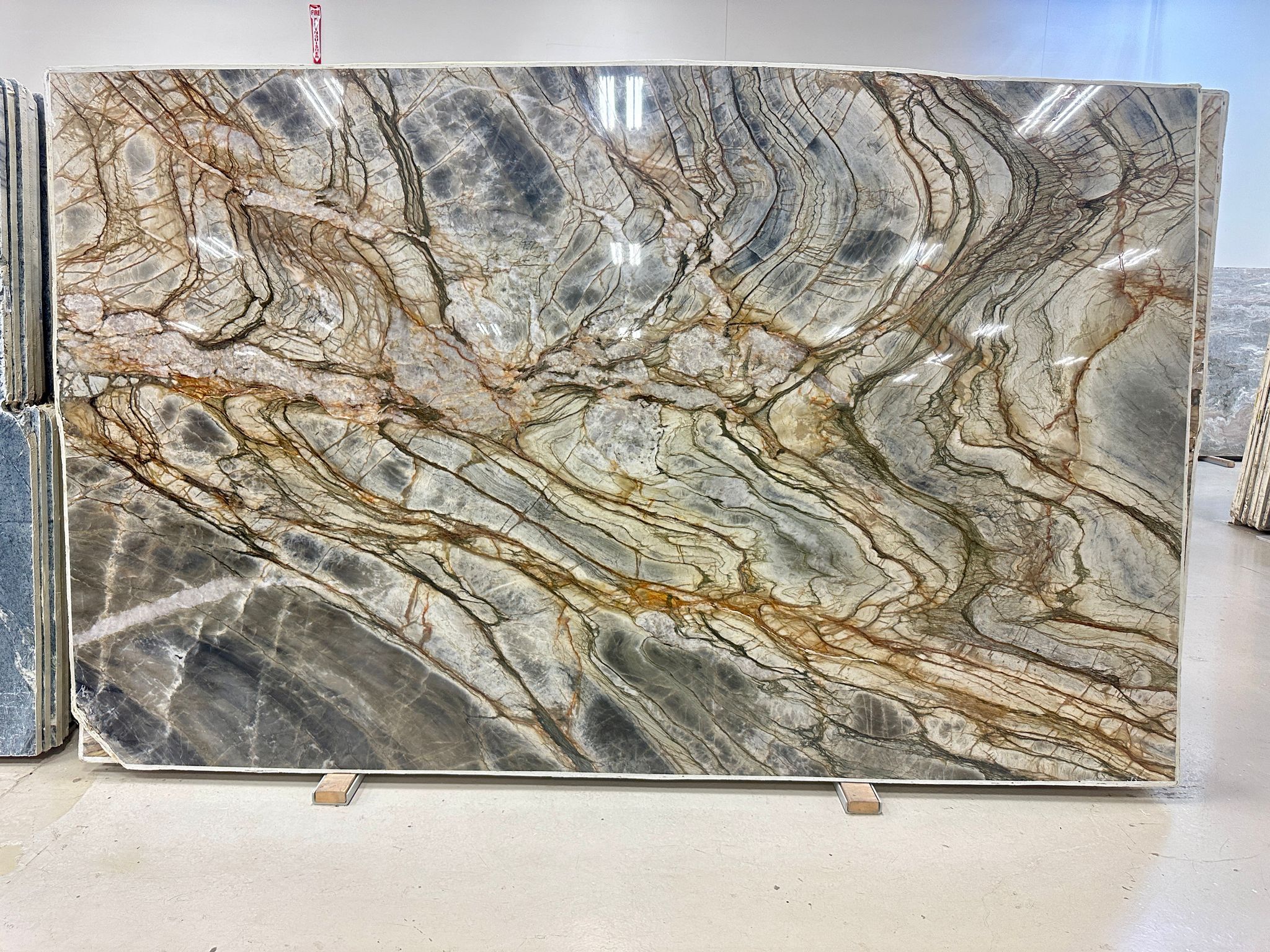 Blue Tempest Polished 3cm – Quartzite - Quartzite Stone Slab