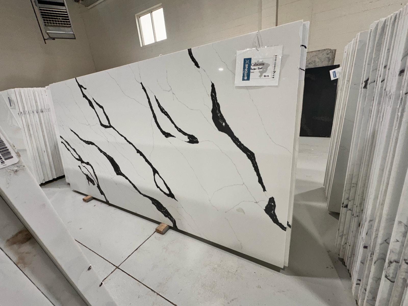 Calacatta Borghini Black Polished 3cm – Quartz - Quartz Stone Slab