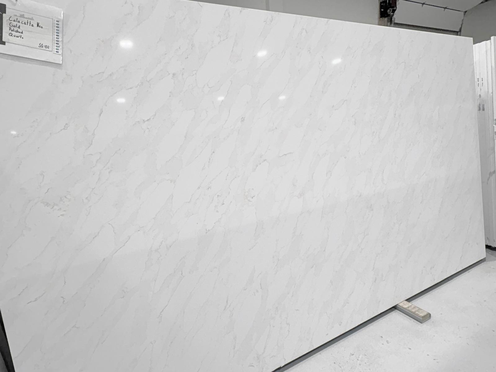 Calacatta NEO Gold Polished 3cm – Quartz - Quartz Stone Slab