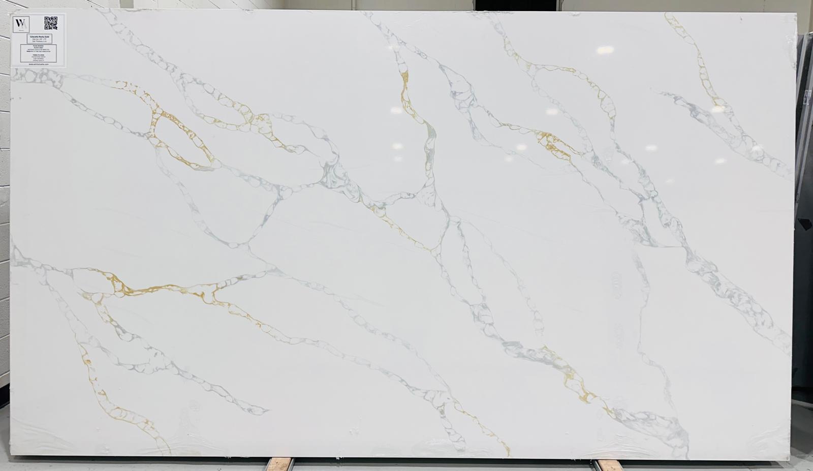 Calacatta Rocky Gold Jumbo 3cm Quartz - Quartz Stone Slab