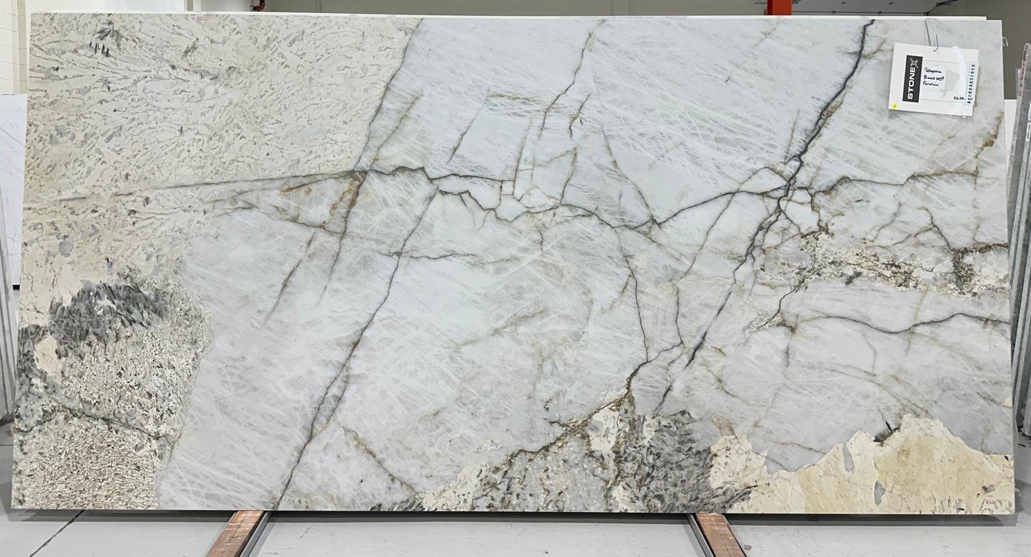 Patagonia Bianco Honed 1.2cm – Porcelain - Porcelain Stone Slab