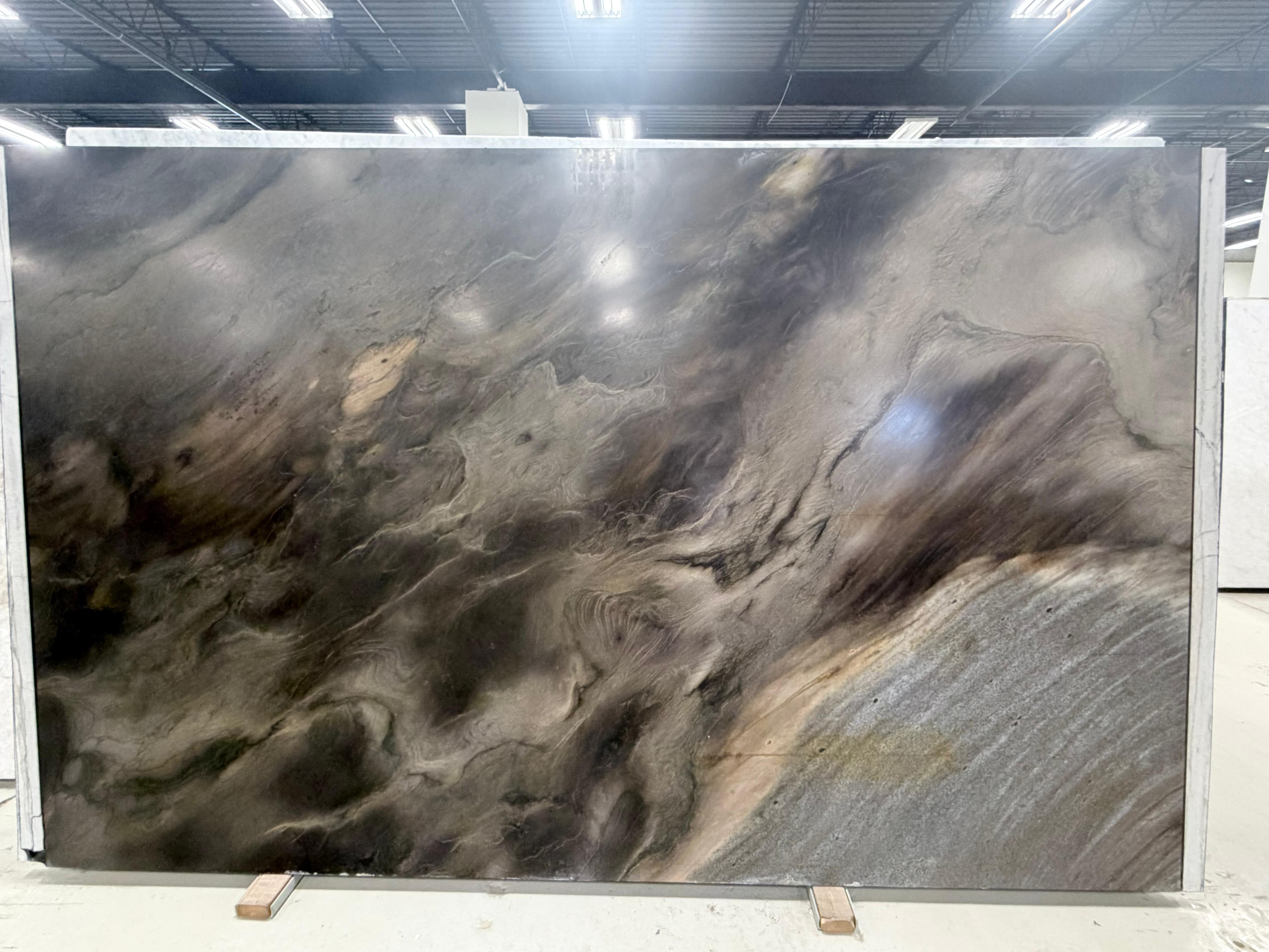 Black Phantus Leathered 3cm – Quartzite - Quartzite Stone Slab