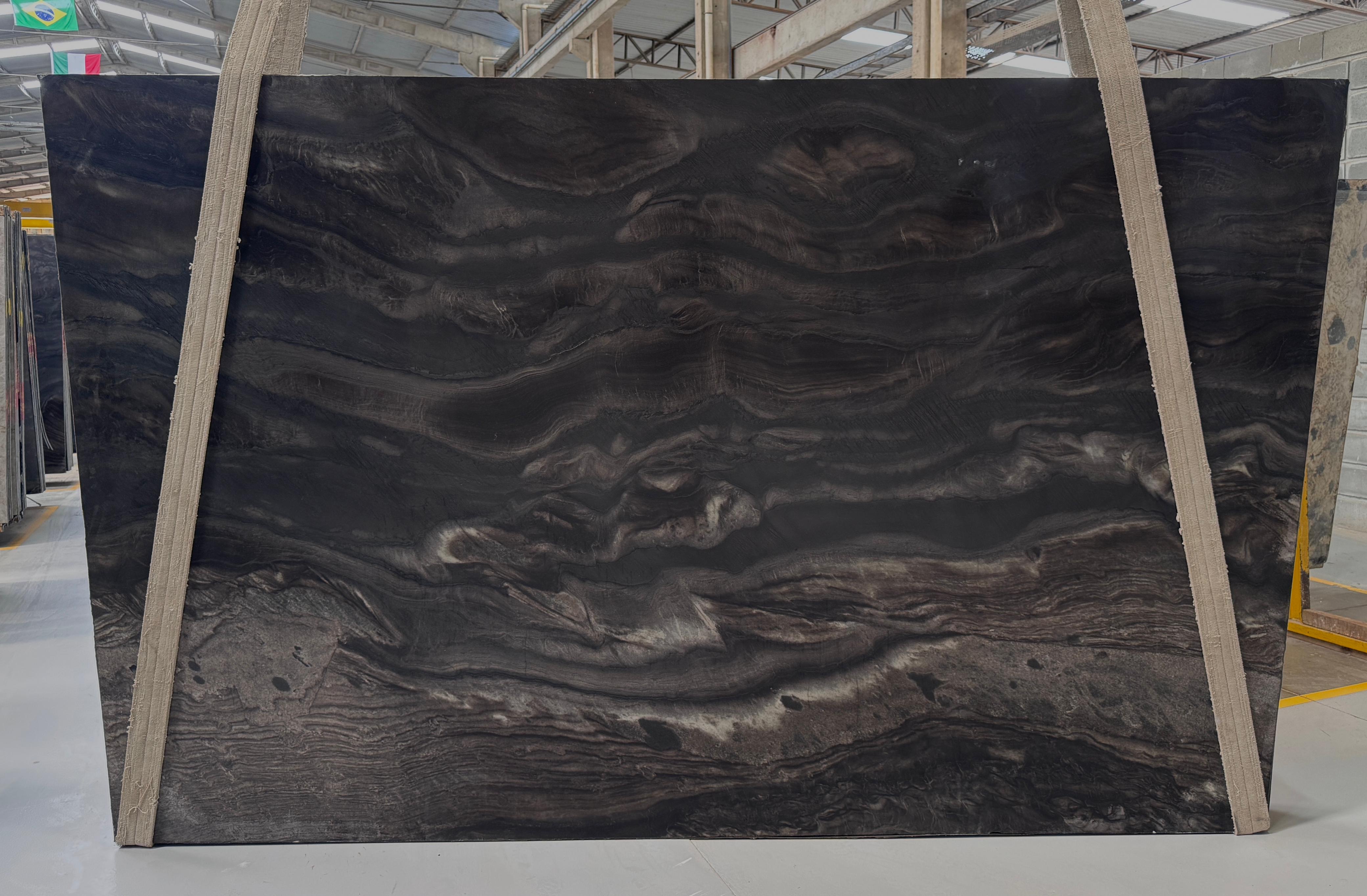 Black Phantus Leathered 3cm – Quartzite - Quartzite Stone Slab