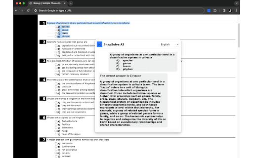 SnapSolve AI - Chrome Extension