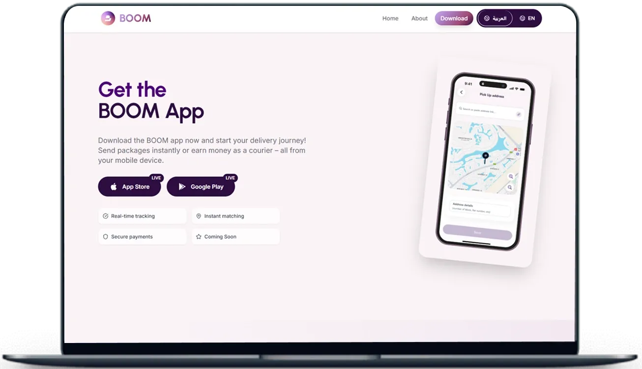 Boom UAE - Courier Delivery Marketplace