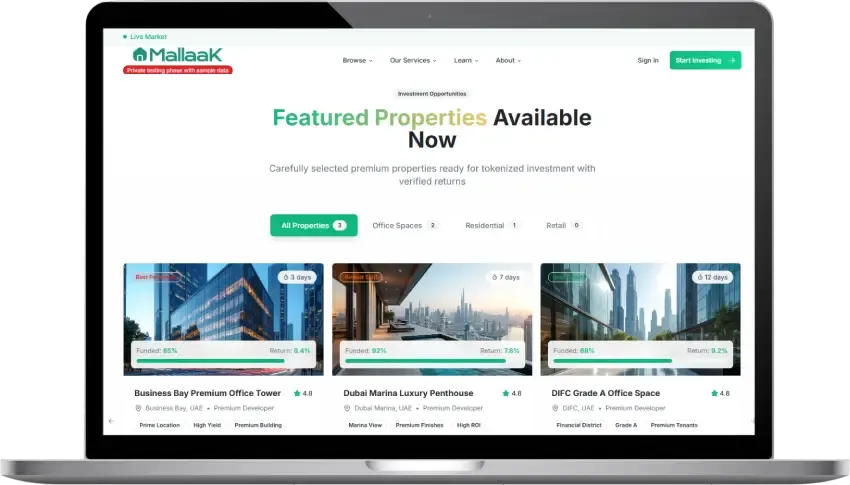 Mallaak - Blockchain Based Real Estate Tokenization Platform