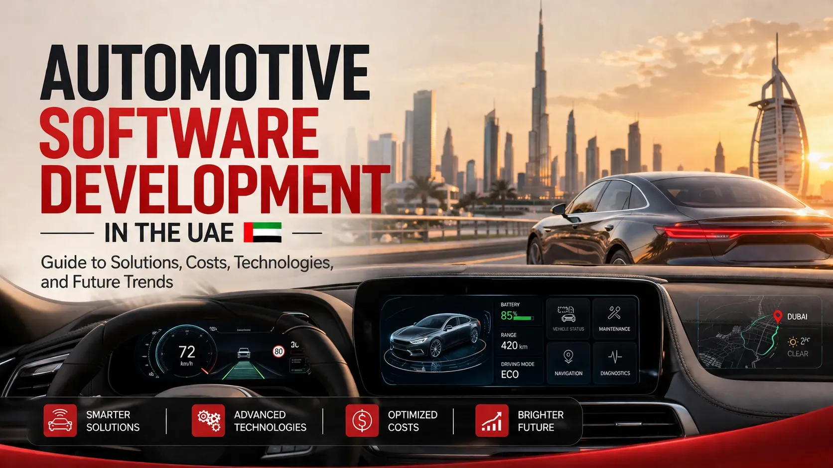 Automotive Software Development in the UAE: Guide to Solutions, Costs, Technologies, and Future Trends