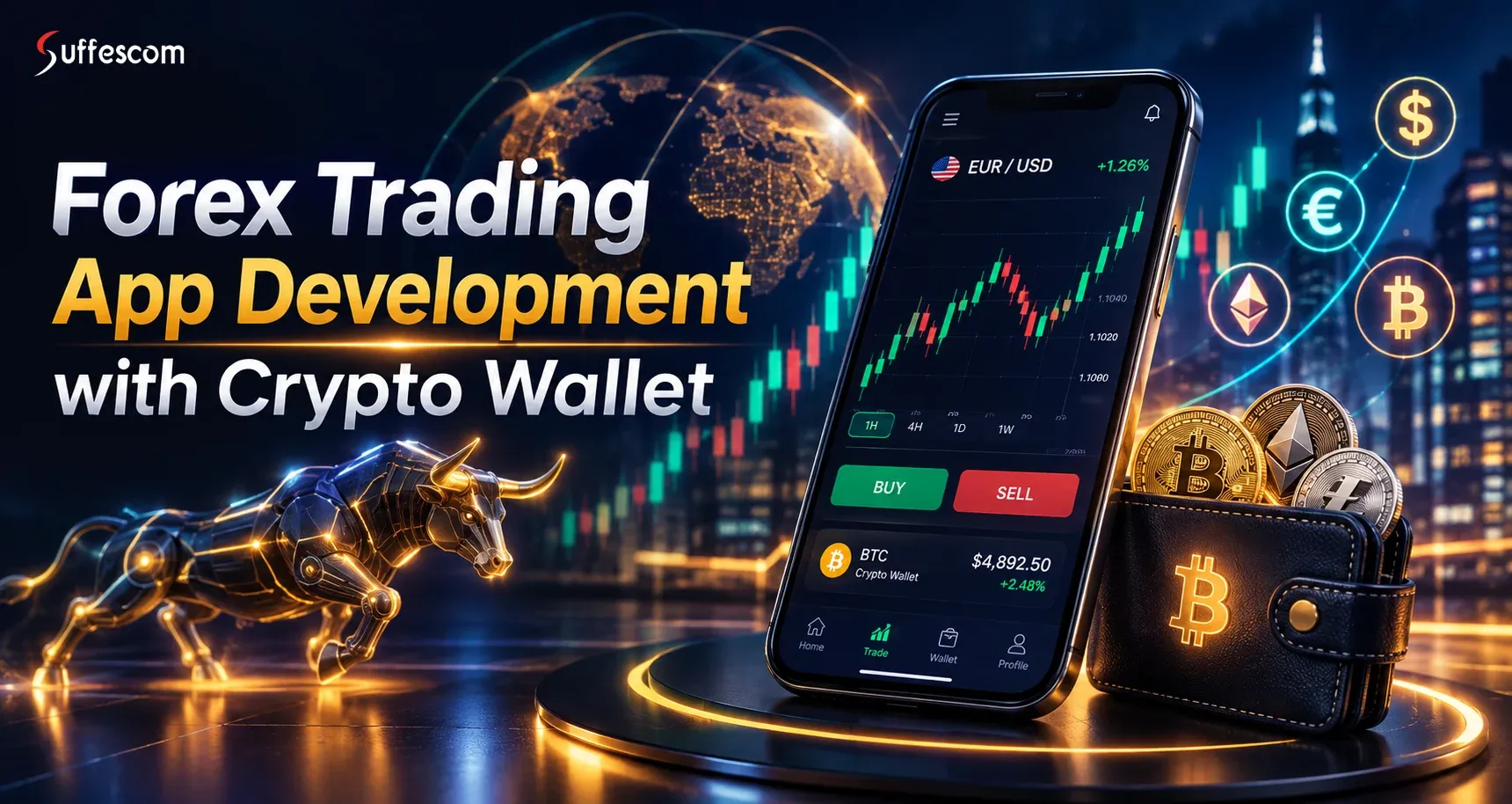 Forex Trading App Development with Crypto Wallet: Features, Cost & Benefits