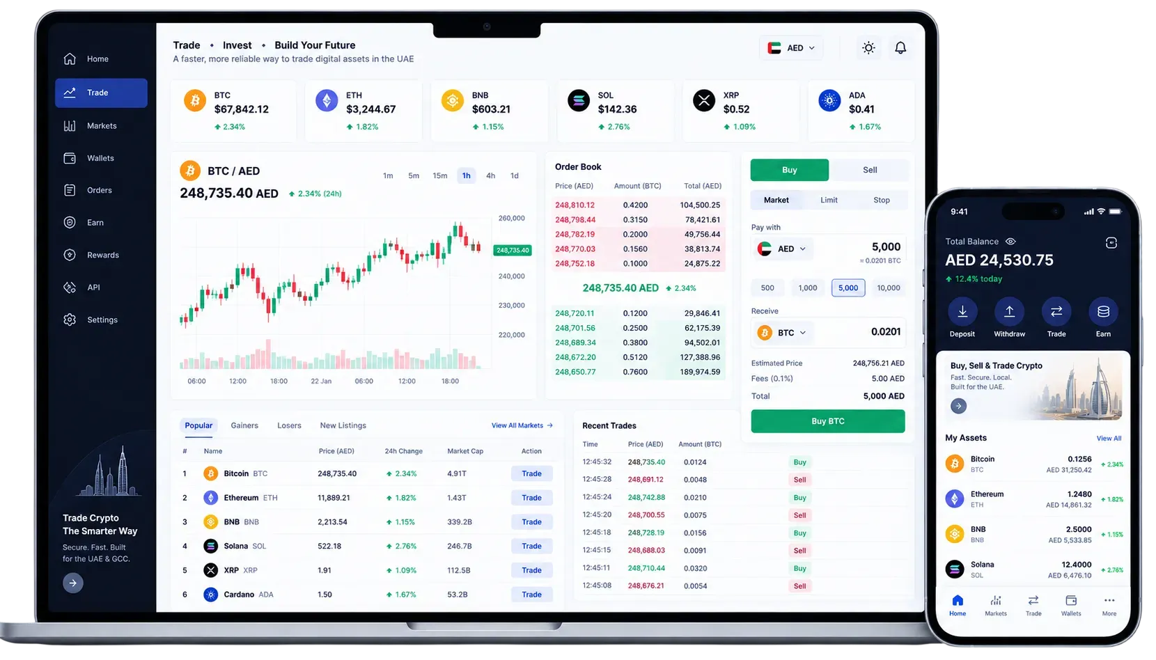 Crypto Exchange App Development for a Dubai Digital Asset Brand