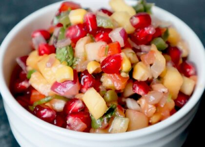 Pomegranate lime salsa