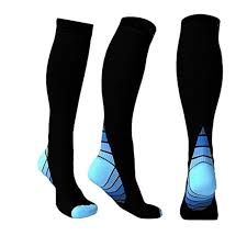 Custom logo nylon compression knee anti-slip high football socks