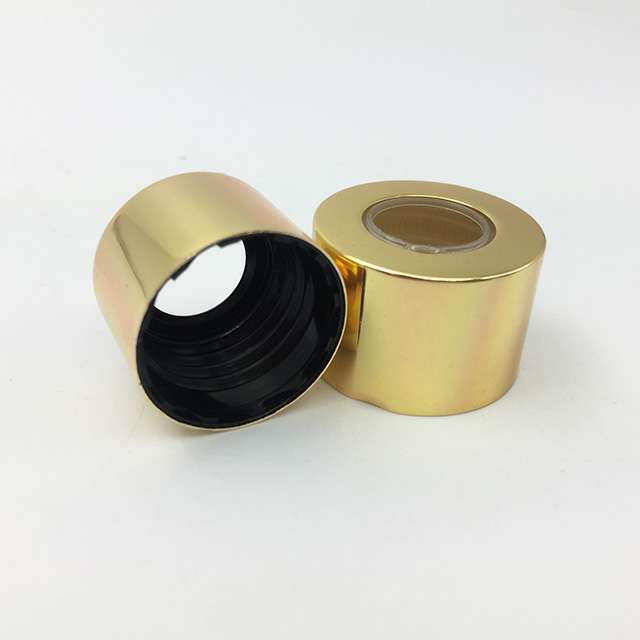 24mm shiny golden and silver diffuser reed aluminum cap for empty glass bottle