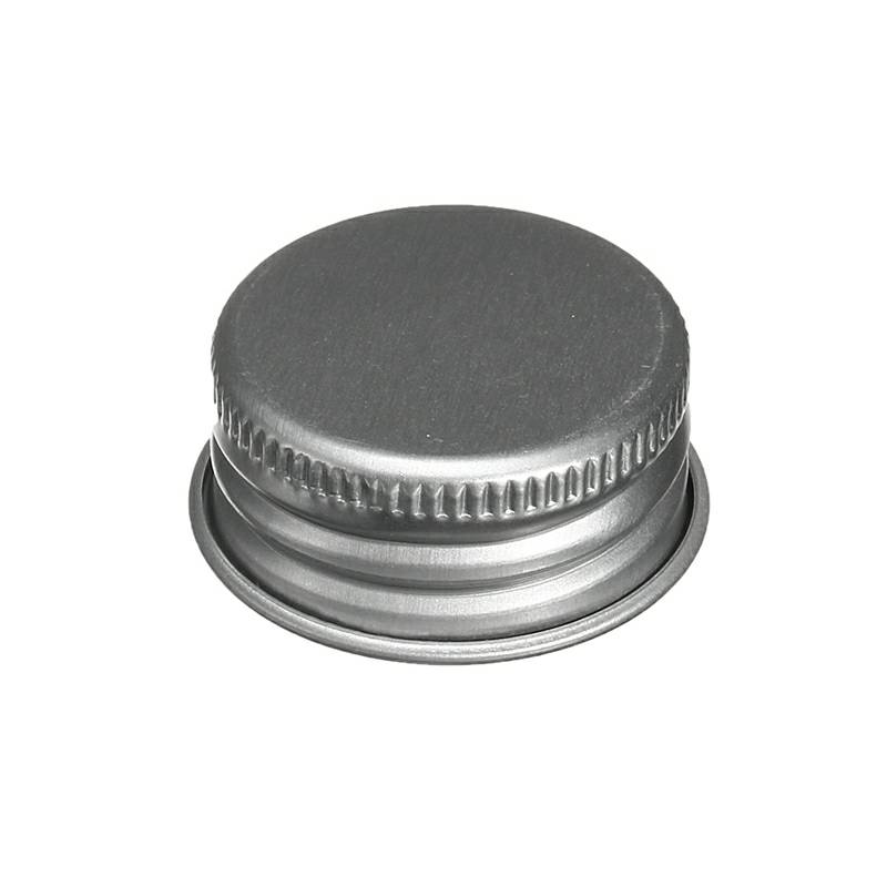 Gold Silver Aluminum Screw Cap Lid for PET Cosmetic Liquid Bottles Makeup Refillable Containers
