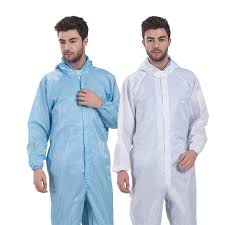 Unisex Colorful Cleanroom ESD Garment Antistatic Work Uniform