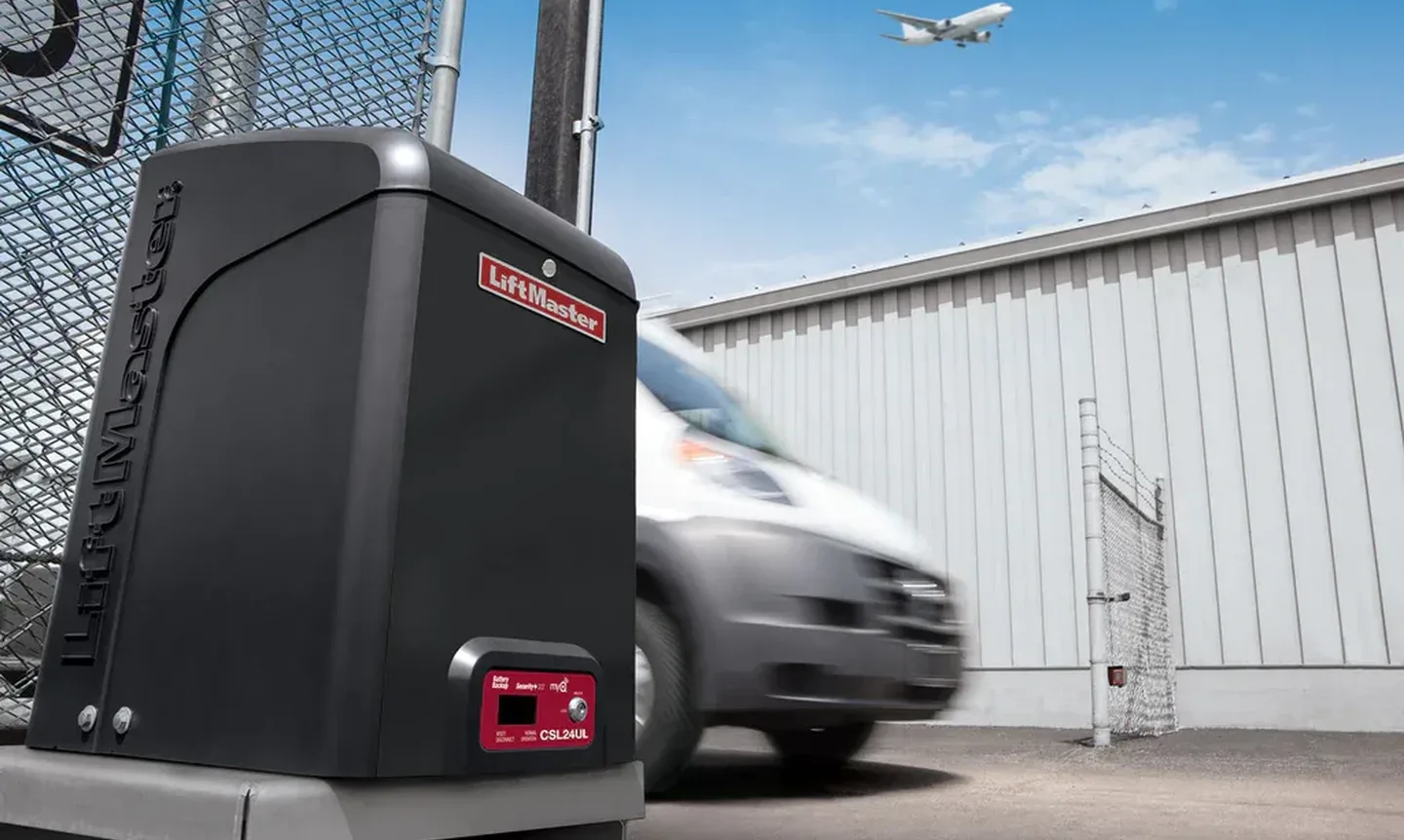 Lift Master CSL24 UL Slide Gate Opene Installed 1024x