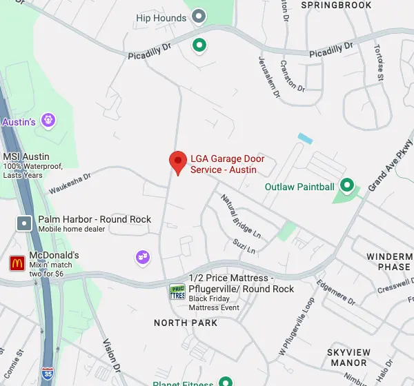 Austin location map