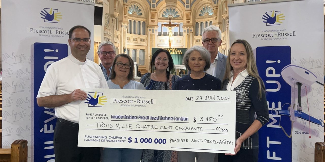 More donations for patient lifts at Prescott and Russell Residence
